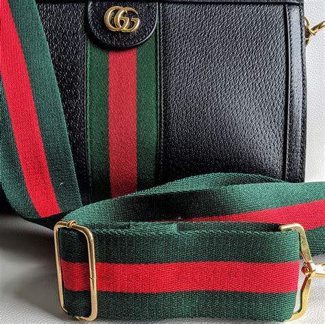 gucci red green stripe purse|Gucci ophidia suede.